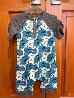 Grey Vintage X Miki Miette Jumper 9 Months NWT Paper Airplane 100% Cotton